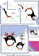 Christmas Penguins are at the North Pole Wavy Corner side stacker Topper