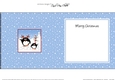 Christmas Penguins are at the North Pole insert square landscape