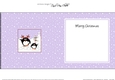 Christmas Penguins are at the North Pole insert square landscape
