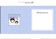 Christmas Penguins are at the North Pole insert square landscape
