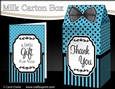 3D Spots & Stripes Milk Carton Treat Box Mini Kit