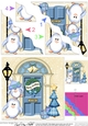 Penguins are at the Door - Christmas Wavy Corner Side Stacker