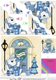 Polar Bear is at the Door - Christmas Wavy Corner Side Stacker