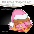 3D Shaped Christmas Card Kit - Bobbin Robin has an Xmas Cracker