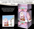 3D Large Christmas Cracker Box -  Santa has a Sack of Presents
