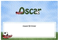 Large DL Happy Birthday OSCAR insert