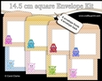 Cute Little Dinos 14.5 x 14.5 cm envelope Kit