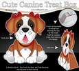 3D Cute Canine Treat Box Gift Set Mini Kit - Little St Bernard Dog Lady