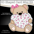 3D Shaped Card Kit - Cute Little Livvy Bear