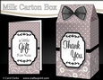 3D Spots & Flowers Milk Carton Treat Box Mini Kit
