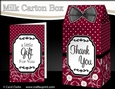 3D Spots & Flowers Milk Carton Treat Box Mini Kit