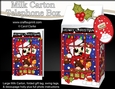 3D Christmas Phone Box Milk Carton Treat Box - Little Hoot Owl