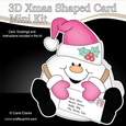 3D Shaped Christmas Card Kit - Snowball Sam has a Letter for Santa