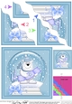 Christmas Cute Polar Bear Snowglobe Wavy Corner Stacker