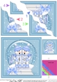 Christmas Cute Snowmen Snowglobe Wavy Corner Stacker