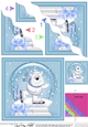Christmas Cute Polar Bear Snowglobe Wavy Corner Stacker