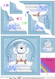 Christmas Cute Polar Bear Snowglobe Wavy Corner Stacker