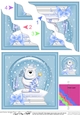 Christmas Cute Polar Bear Snowglobe Wavy Corner Stacker