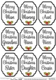 3D Christmas Greetings Sentiment Sheet