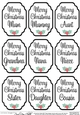 3D Christmas Greetings Sentiment Sheet