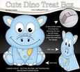 3D Cute Dino Treat Box Gift Set Mini Kit - Cute Little Daly Dino