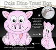 3D Cute Dino Treat Box Gift Set Mini Kit - Cute Little Dilly Dino