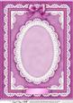 A4 Pearls, Lace and Ribbon Plain Card Base