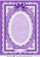 A4 Pearls, Lace and Ribbon Plain Card Base