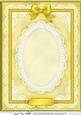 A4 Pearls, Lace and Ribbon Plain Card Base