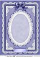 A4 Pearls, Lace and Ribbon Plain Card Base