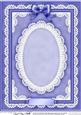 A4 Pearls, Lace and Ribbon Plain Card Base