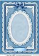 A4 Pearls, Lace and Ribbon Plain Card Base