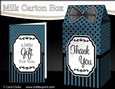 3D Spots & Stripes Milk Carton Treat Box Mini Kit