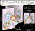 3D Shaped No-Hole Fold Back Mini Kit -  Country Cottage Girlz Liz has a Bouquet of Roses