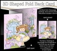 3D Shaped No-Hole Fold Back Mini Kit -  Country Cottage Girlz Liz has a Bouquet of Roses