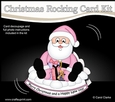 3D Shaped Rocking Christmas Card Mini Kit - Santa has Xmas Presents