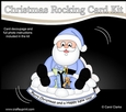 3D Shaped Rocking Christmas Card Mini Kit - Santa has Xmas Presents