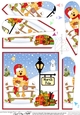 Christmas Quackers is at the North Pole Fan Pyramage Topper