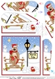 Christmas Kangaroo is at the North Pole Fan Pyramage Topper