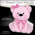 3D Shaped Card Kit - Cute Little Bliss Bear
