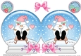 Christmas Snow Globe Shaped Card - Cute Little Snowball Sam is Sledging