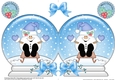 Christmas Snow Globe Shaped Card - Cute Little Snowball Sam is Sledging