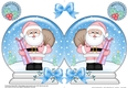 Christmas Snow Globe Shaped Card - Santa has Presents