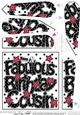 Have a Fabulous Birthday COUSIN Fan Pyramage Topper