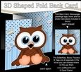 3D Shaped No-Hole Fold Back Mini Kit - Cute Little Orson Owl