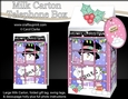 3D Christmas Phone Box Milk Carton Treat Box - Snowman Rio