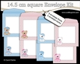 Cute Little Bears 14.5 x 14.5 cm envelope Kit