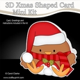 3D Shaped Christmas Card Kit - Bobbin Robin has Snowballs