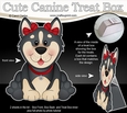 3D Cute Canine Treat Box Gift Set Mini Kit - Little Husky Dog Misty