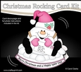 3D Shaped Rocking Christmas Card Mini Kit - Snowball Sam has a Letter for Santa
